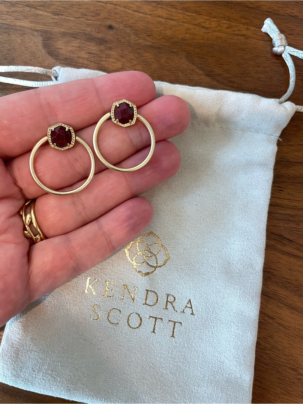 Kendra Scott Gold Davie Hoops